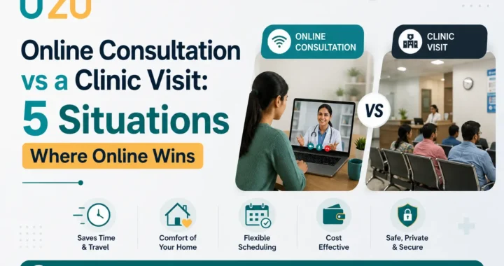 online consultation vs a clinic visit